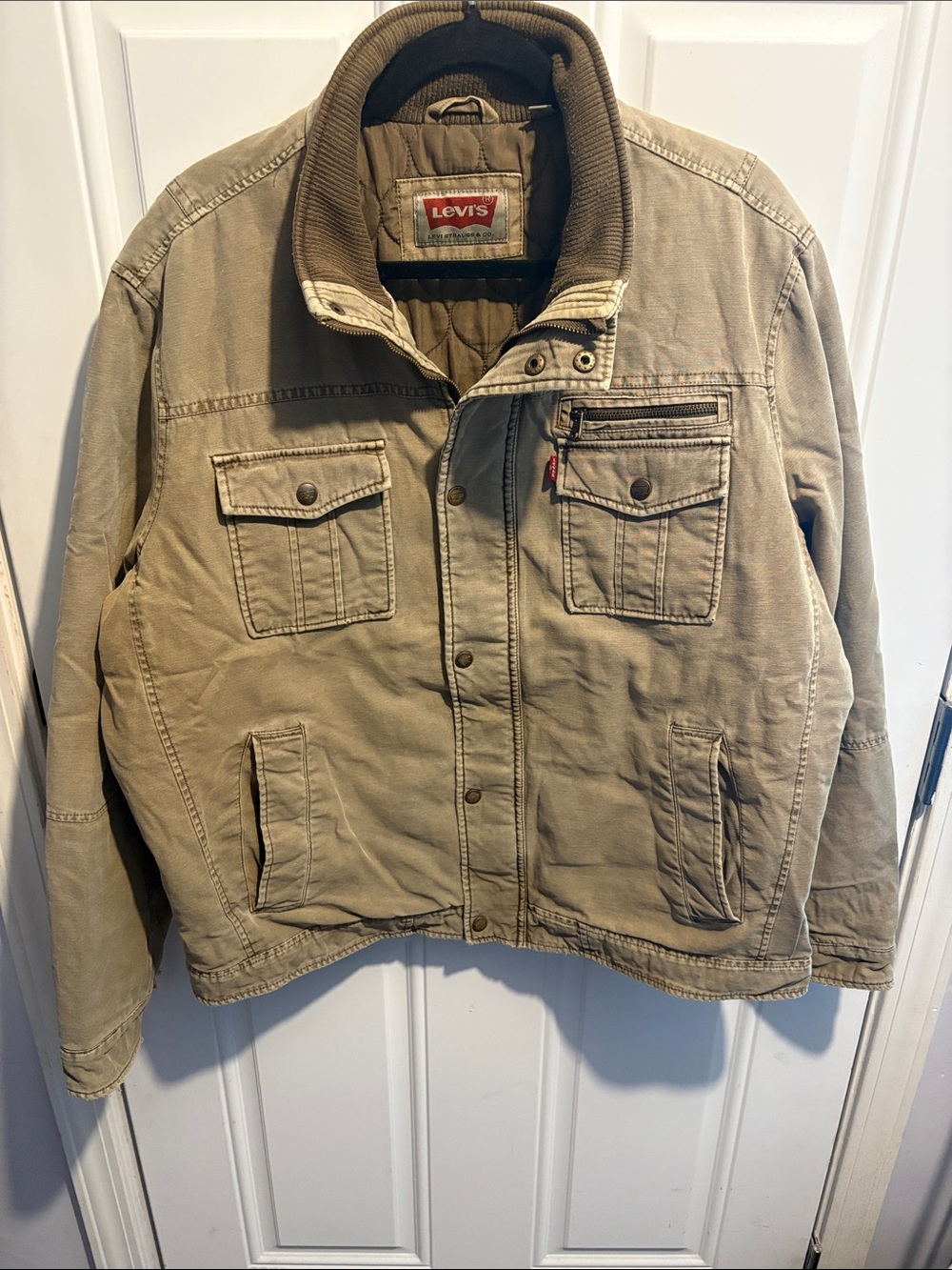 Levi's Men's Tan Military Field Jacket